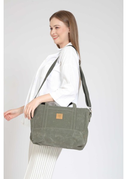 Vintage Kanvas Su Geçirmez Ekstra Askılıklı Omuz Çantası fırsatları