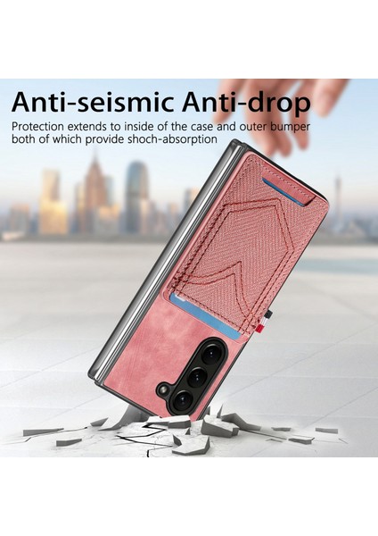 Samsung Galaxy Z Fold6 5g Için Denim Dokulu Telefon Kılıfı (Yurt Dışından) modelleri