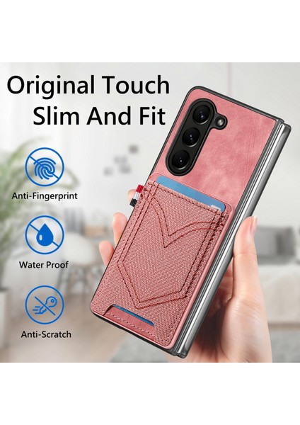 Samsung Galaxy Z Fold6 5g Için Denim Dokulu Telefon Kılıfı (Yurt Dışından) fırsatları