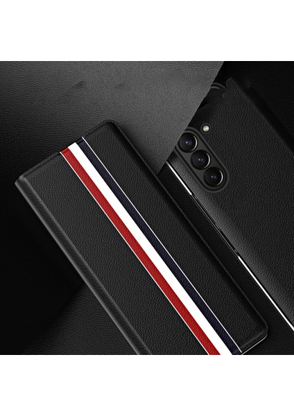 Samsung Galaxy Z Fold6 5g Için Litchi Doku Pu Telefon Kılıfı (Yurt Dışından) fırsatları