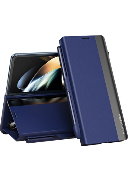 Samsung Galaxy Z Fold6 5g Için Yan Kaplama Deri Kılıf (Yurt Dışından)