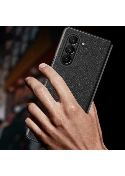 Samsung Galaxy Z Fold6 5g Için Litchi Texture Telefon Kılıfı (Yurt Dışından) modelleri