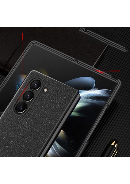Samsung Galaxy Z Fold6 5g Için Litchi Texture Telefon Kılıfı (Yurt Dışından) indirimleri