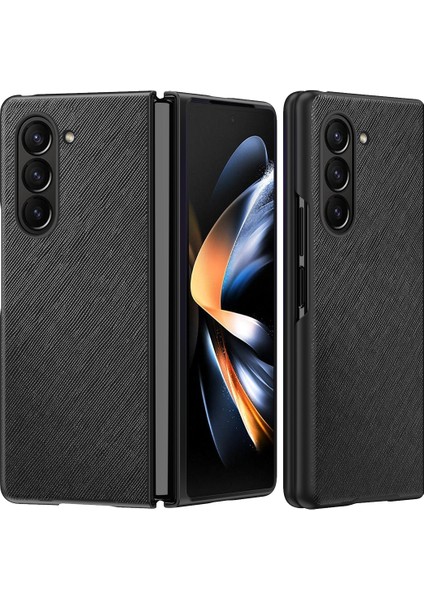 Samsung Galaxy Z Fold6 5g Için Çapraz Tahıl Telefon Kılıfı (Yurt Dışından)