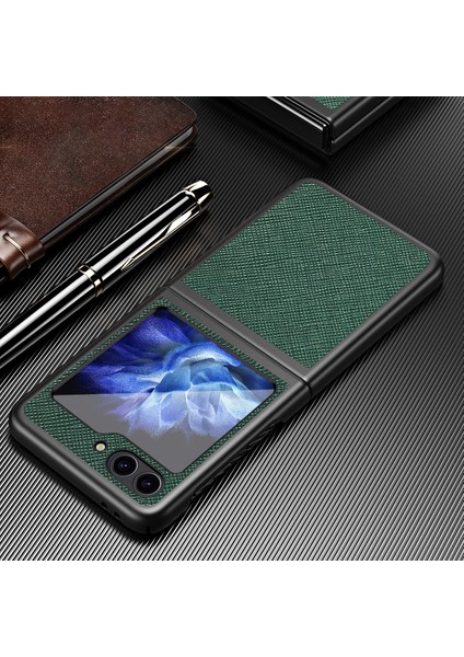 Samsung Galaxy Z Flip6 5g Için Çapraz Tahıl Telefon Kılıfı (Yurt Dışından) modelleri