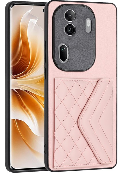 Oppo RENO11 Pro Global Için Eşkenar Dörtgen Dokulu Kılıf (Yurt Dışından)