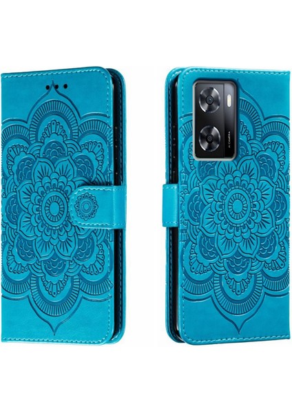 PLZ Shop Oppo A57 4g Için Mandala Pu Kılıf (Yurt Dışından)