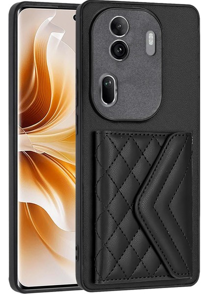 Oppo RENO11 Pro Global Için Eşkenar Dörtgen Dokulu Kılıf (Yurt Dışından)