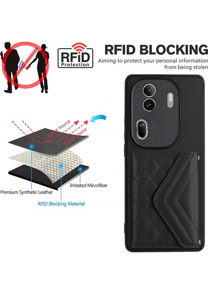 Oppo RENO11 Pro Global Için Eşkenar Dörtgen Dokulu Kılıf (Yurt Dışından) fırsatları