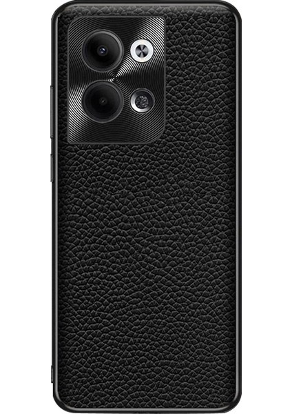 Oppo Reno9 Için Litchi Dokulu Deri Telefon Kılıfı (Yurt Dışından)