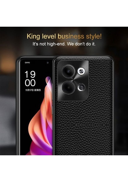 Oppo Reno9 Için Litchi Dokulu Deri Telefon Kılıfı (Yurt Dışından) fiyatları