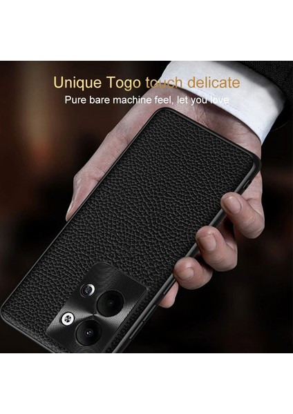 Oppo Reno9 Için Litchi Dokulu Deri Telefon Kılıfı (Yurt Dışından) fırsatları