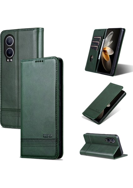 Oppo K12X / Oneplus Nord Ce4 Lite Için Buzağı Dokulu Pu Kılıf (Yurt Dışından)