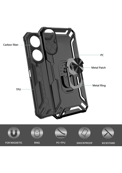 Oppo A78 5G/A58 5g Için 2'si 1 Arada Telefon Kılıfı (Yurt Dışından) fiyatları