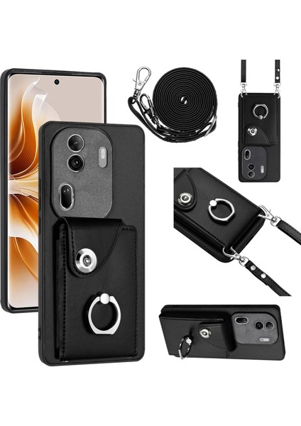 Oppo RENO11 Pro Global Için Crossbody Kart Çantası Kılıfı (Yurt Dışından)