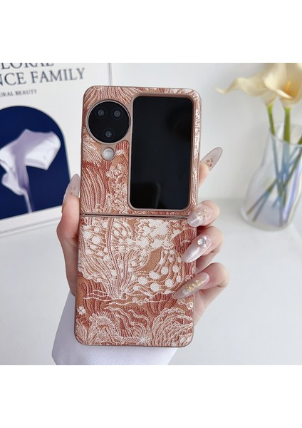 Oppo Find N3 Flip Için Nakış Tarzı Telefon Kılıfı (Yurt Dışından) fırsatları