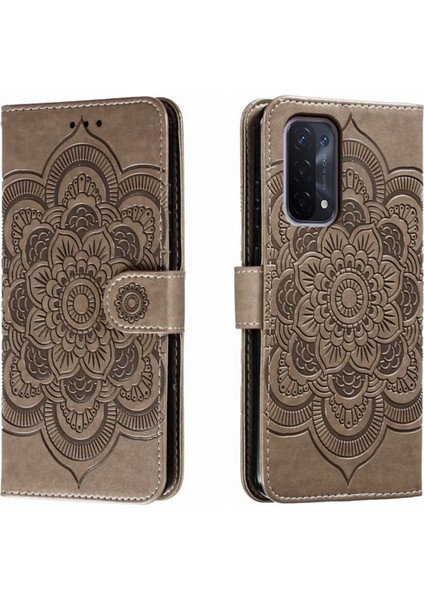 Oppo A54 5g Için Mandala Pu Kılıf (Yurt Dışından)