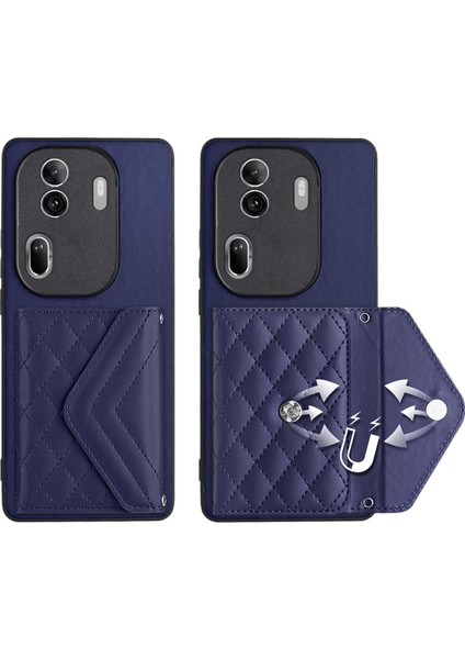 Oppo RENO11 Pro Global Için Eşkenar Dörtgen Dokulu Kılıf (Yurt Dışından)