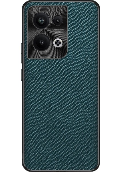 Oppo Reno9 Pro+ Için Çapraz Dokulu Pu Telefon Kılıfı (Yurt Dışından)