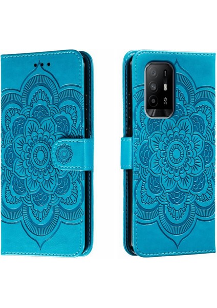 Oppo A94 5g Için Mandala Pu Kılıf (Yurt Dışından)