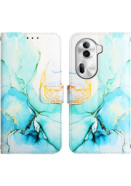 Oppo RENO11 Pro 5g Global Için Mermer Pu Telefon Kılıfı (Yurt Dışından) modelleri