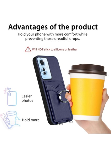 Oppo F25 Pro 5g Hindistan Için R20 Yüzüklü Kart Tutucu Kılıf (Yurt Dışından) modelleri