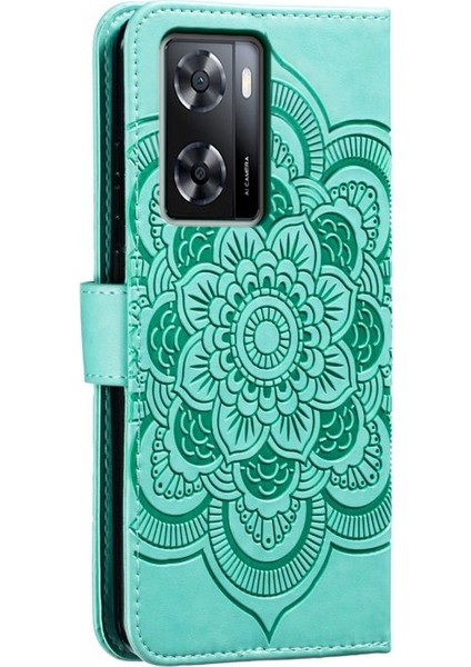 PLZ Shop Oppo A57 4g Için Mandala Pu Kılıf (Yurt Dışından)