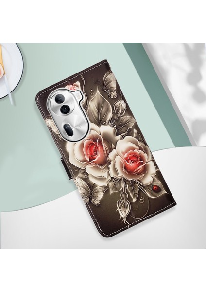 Oppo RENO11 Pro 5g Global Için Düz Dokuma Pu Telefon Kılıfı (Yurt Dışından) modelleri