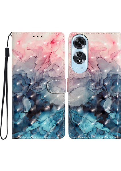 Oppo A60 Için 3D Desenli Pu Telefon Kılıfı (Yurt Dışından)