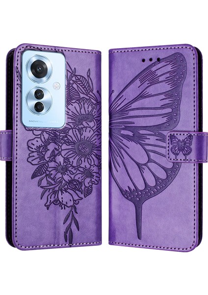 Oppo Reno 11F 5g Global Için Deri Kılıf (Yurt Dışından)