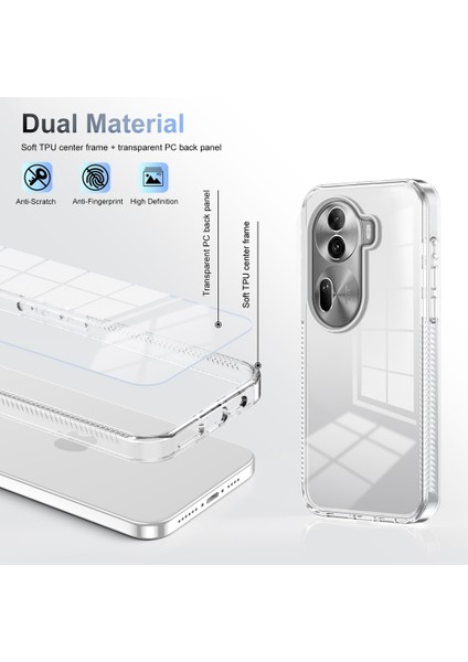 Oppo RENO11 Pro 5g Global Için Akrilik Hibrit Tpu Telefon Kılıfı (Yurt Dışından) modelleri