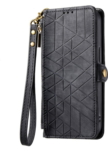 Oppo Reno8 T 4g Için Geometrik Fermuarlı Deri Kılıf (Yurt Dışından) fiyatları