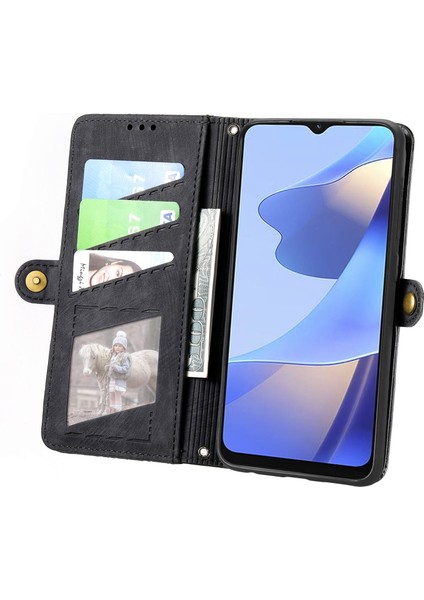 Oppo Reno8 T 4g Için Geometrik Fermuarlı Deri Kılıf (Yurt Dışından) modelleri