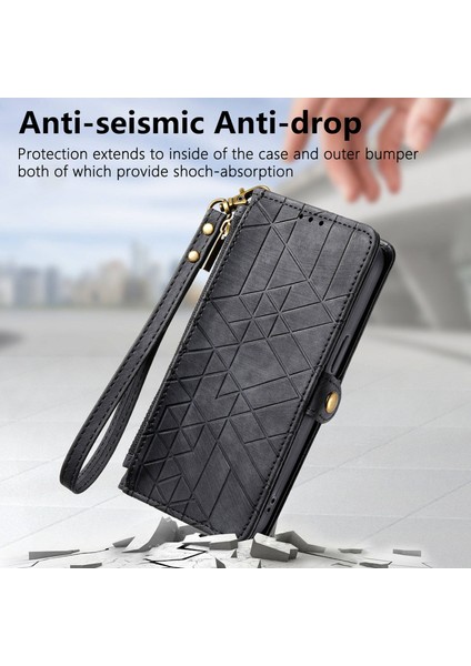 Oppo Reno8 T 4g Için Geometrik Fermuarlı Deri Kılıf (Yurt Dışından) indirimleri