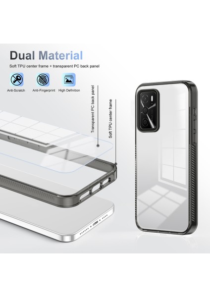 Oppo A16 Için Akrilik Hibrit Tpu Telefon Kılıfı (Yurt Dışından) modelleri
