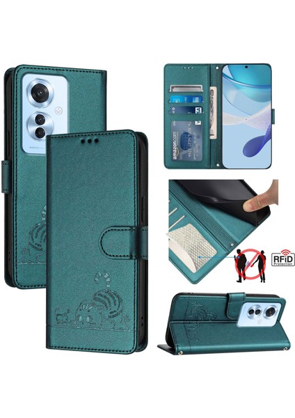 Oppo F25 Pro 5g Hindistan Için Kedi Sıçan Desenli Kılıf (Yurt Dışından)