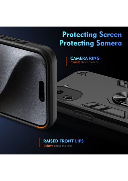 Oppo RENO11 Pro Global Için Halka Tutucu Telefon Kılıfı (Yurt Dışından) modelleri