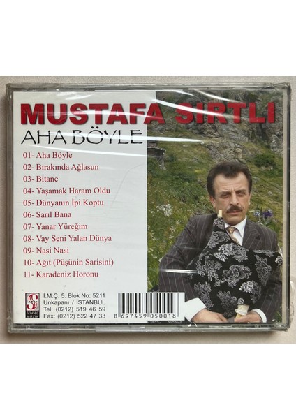 Mustafa Sırtlı Aha Böyle CD (Jelatininde Orjnal Dönem Baskı Cd)