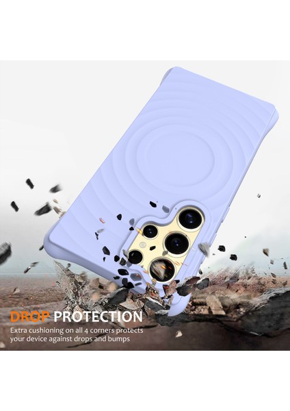 Samsung Galaxy S24 Ultra Manyetik Dalgalanma Dokusu Düşmeyi Önleyici Sıvı Silikon Telefon Kapağı (Yurt Dışından) fiyatları