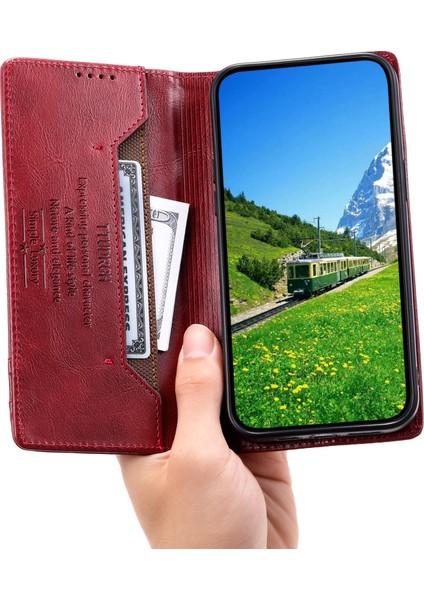 Samsung Galaxy M55 5g / F55 5g Deri Cüzdan Telefon Kılıfı (Yurt Dışından) fiyatları