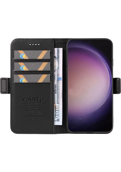 Samsung Galaxy S24 Ultra Standlı Deri Telefon Kılıfı (Yurt Dışından)