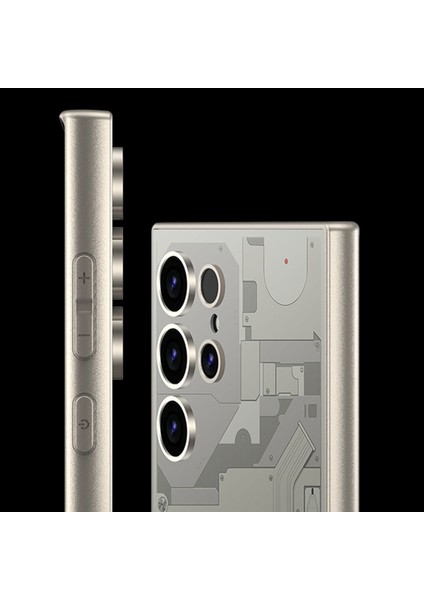 Samsung Galaxy S24 Ultra Circuit Pattern Ag Skin-Touch Pc+Tpu Telefon Kılıfı (Yurt Dışından)