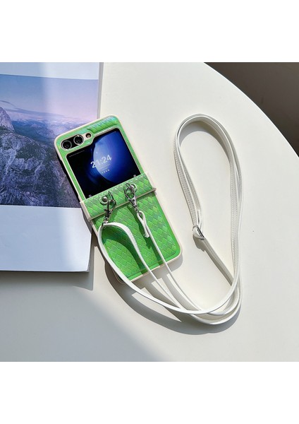 Samsung Galaxy Z Flip5 5g Pu+Pc Telefon Kılıfı (Yurt Dışından)