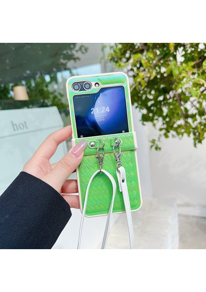 Samsung Galaxy Z Flip5 5g Pu+Pc Telefon Kılıfı (Yurt Dışından) modelleri