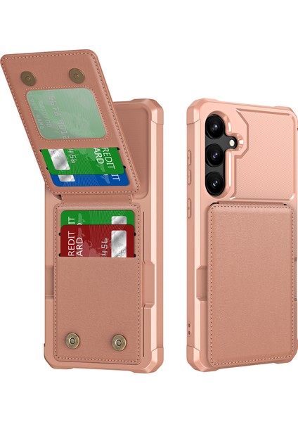 Samsung Galaxy A54 5g Kart Yuvaları Pu Deri Kaplamalı Tpu Kickstand Kapak (Yurt Dışından)
