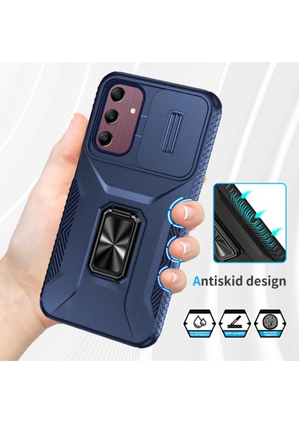 Samsung Galaxy A15 5g Kickstand Slayt Lens Kapağı Tpu+Pc Hibrit Telefon Kapağı (Yurt Dışından) fırsatları