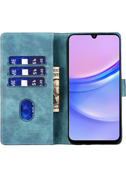 Samsung Galaxy A15 Pu Deri Tpu Iç Telefon Kapağı Kedi Aşkı (Yurt Dışından)