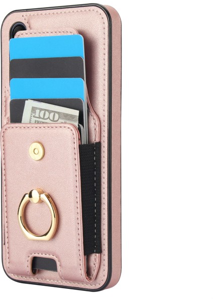 Samsung Galaxy A15 Yüzüklü Kickstand Deri+Tpu Kapaklı Kart Tutuculu (Yurt Dışından) modelleri