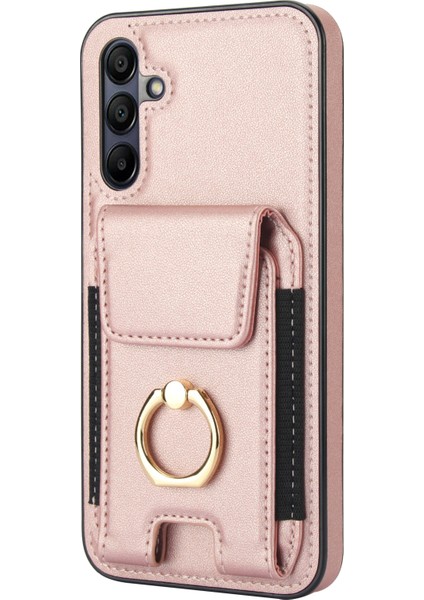 Samsung Galaxy A15 Yüzüklü Kickstand Deri+Tpu Kapaklı Kart Tutuculu (Yurt Dışından) fırsatları