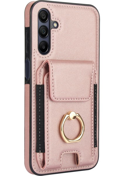 Samsung Galaxy A15 Yüzüklü Kickstand Deri+Tpu Kapaklı Kart Tutuculu (Yurt Dışından) indirimleri